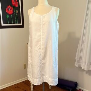 Linen A line dress by J. Jill